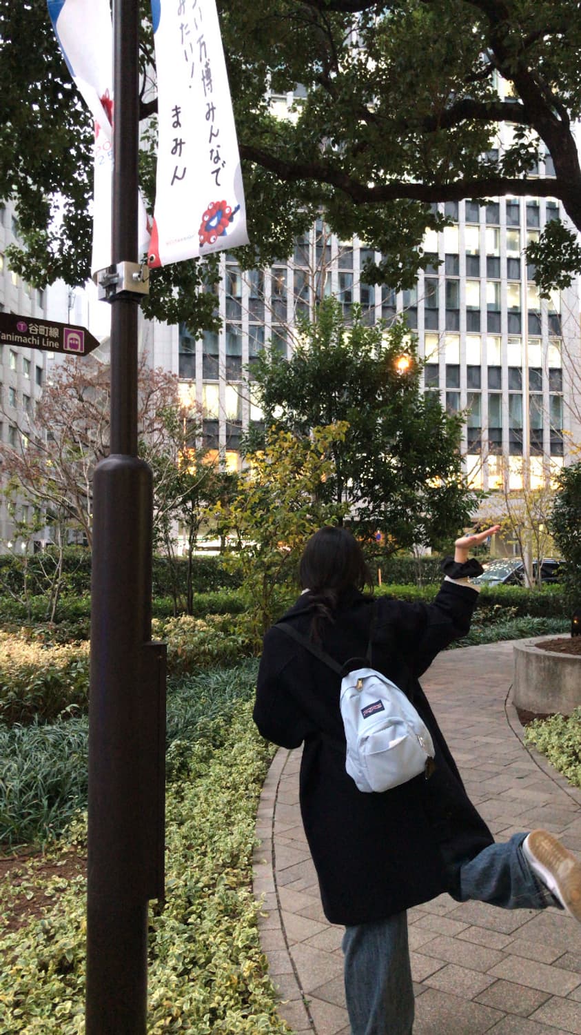 움드 메이드 하프 부클 코트 네이비 상품이미지1