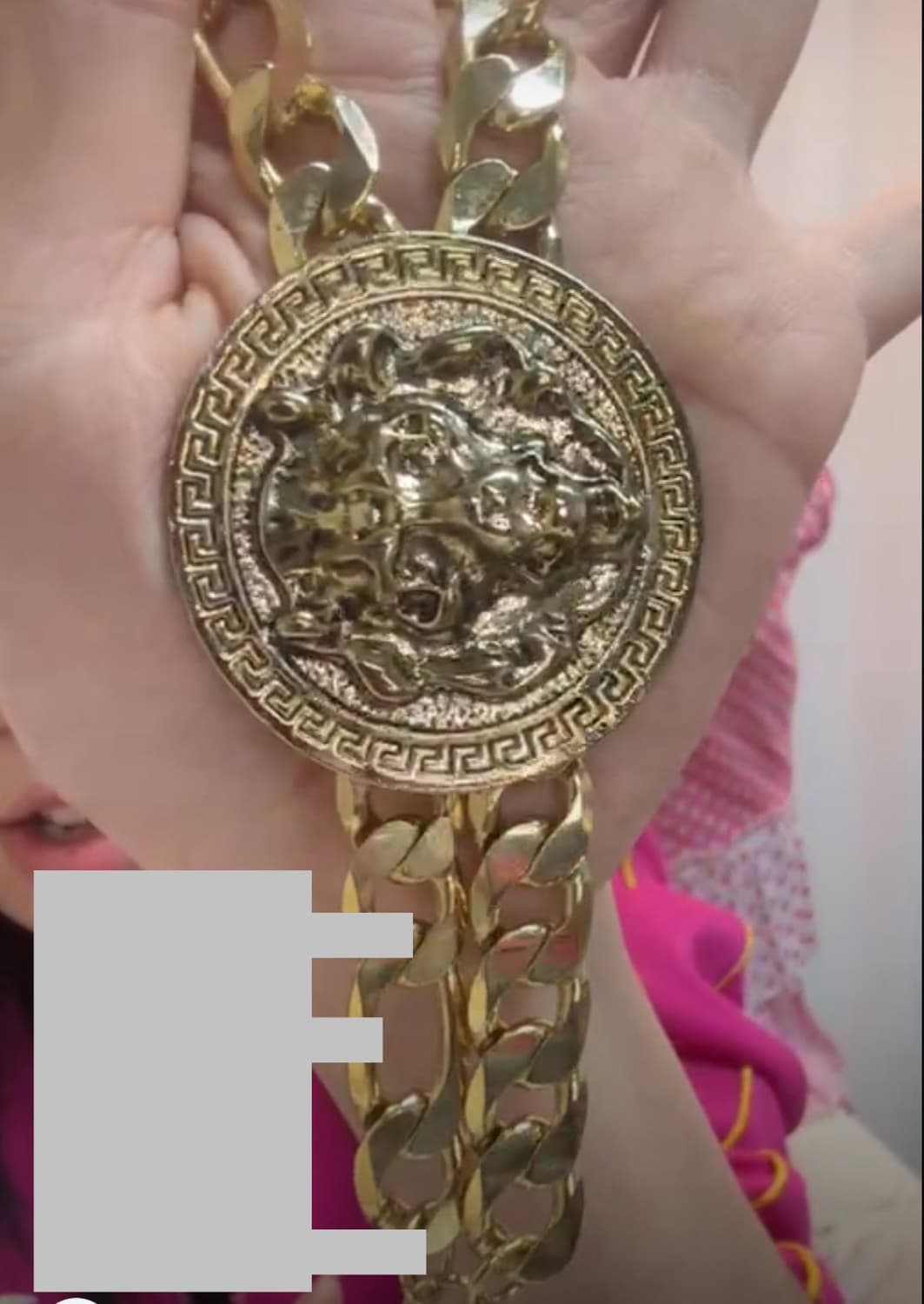 오네갸루 골드 팔찌 빅 펜던트 볼드 체인 갸루 악세 빈티지 상품이미지1