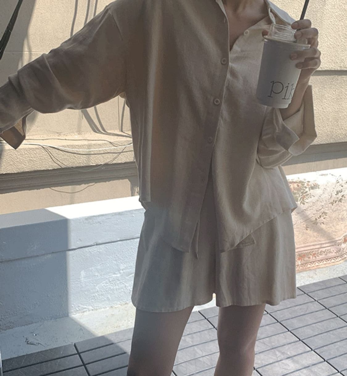 린넨 투피스세트 상품이미지1
