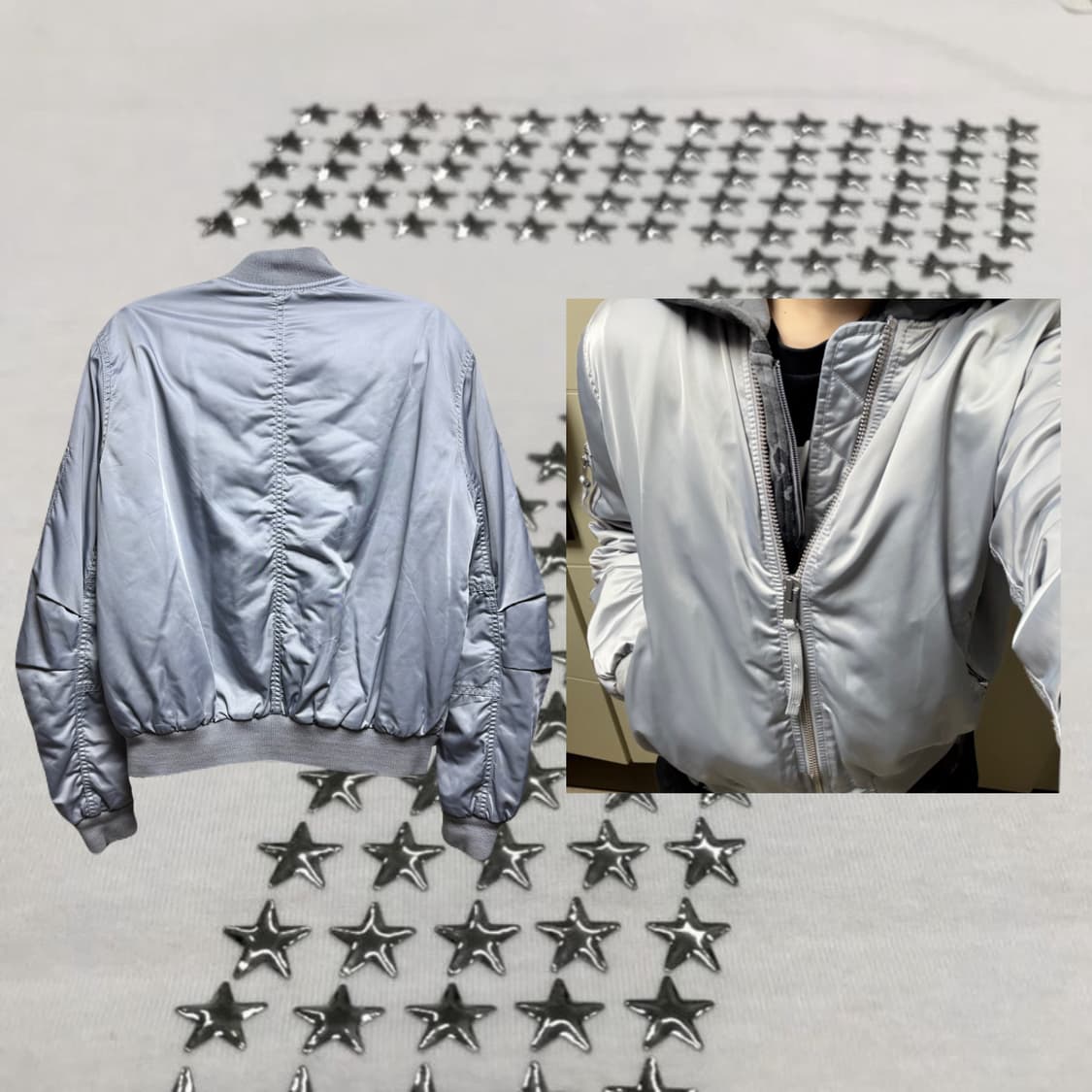 갭 그레이 항공점퍼 상품이미지2