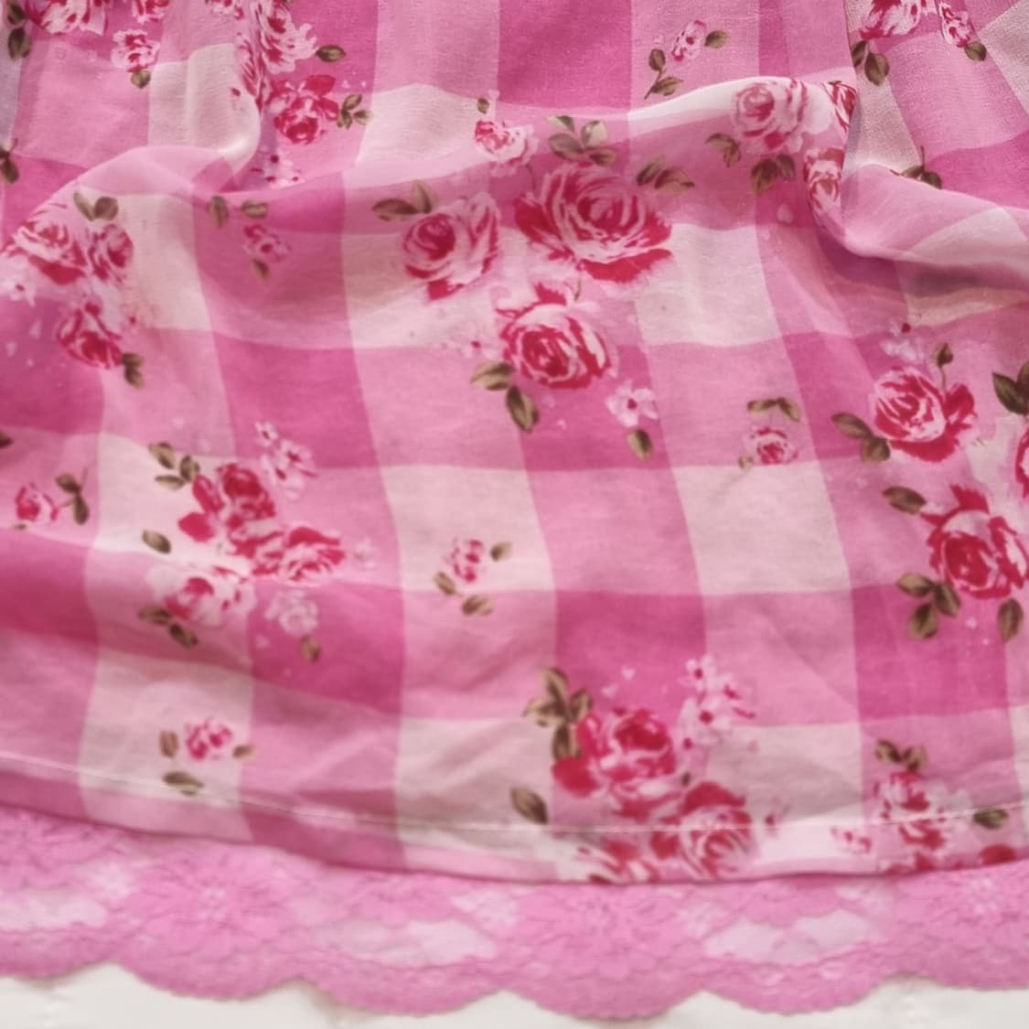 Sugar Gloss(슈가글로스) 마즈 로즈 체크원피스 상품이미지4