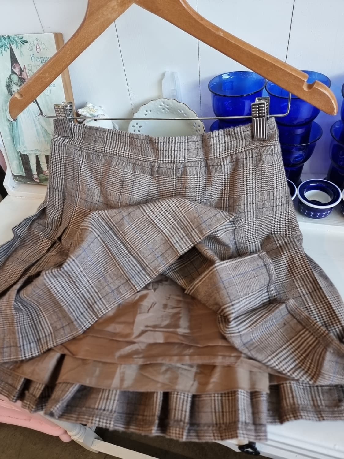 체크 플리츠 치마 상품이미지3