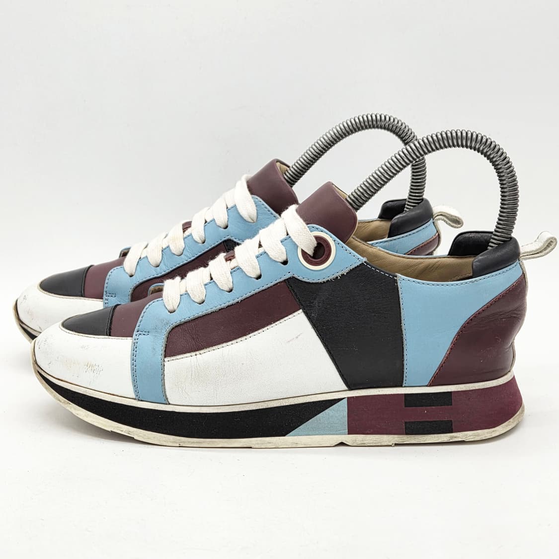  에르메스 우먼스 레더 트레이너 스니커즈 멀티 (36 1/2)  상품이미지1