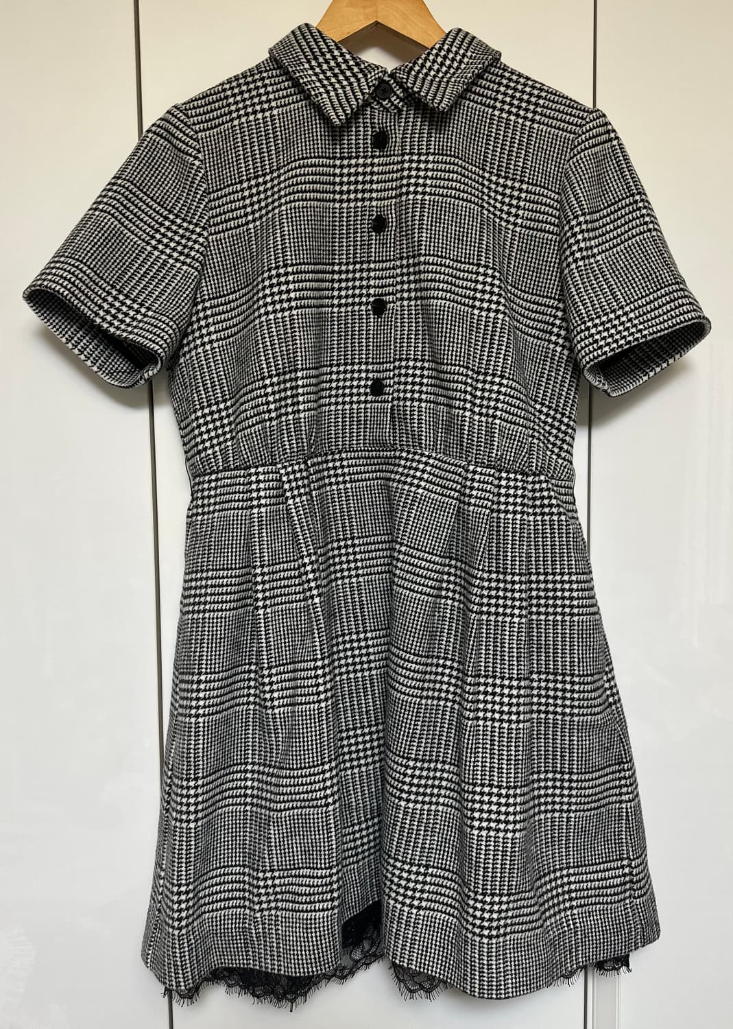 디올글렌체크 반팔 미니 울원피스 정품 상품이미지2