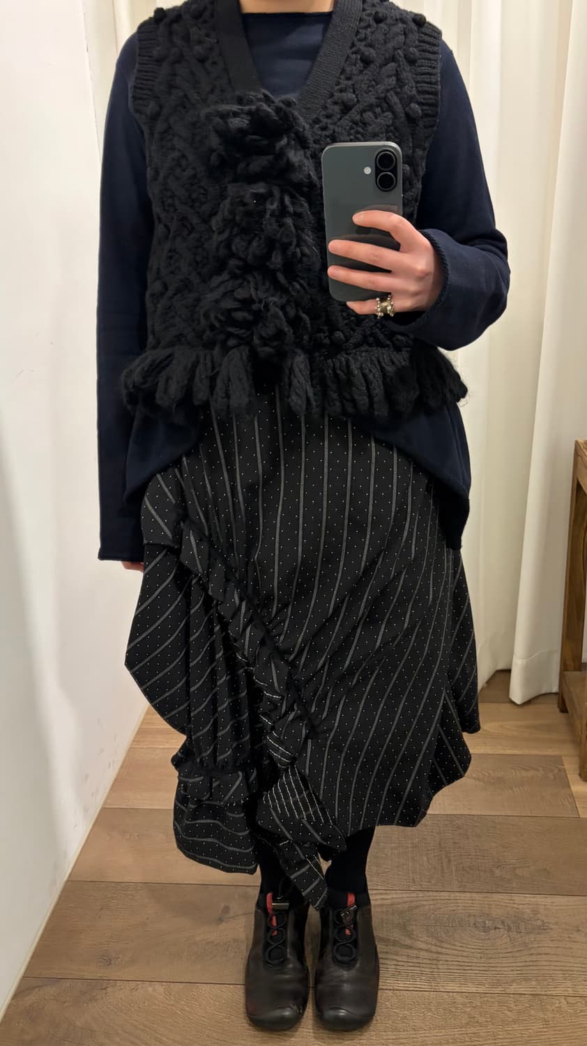 Hairy Motif Crochet Vest 상품이미지3