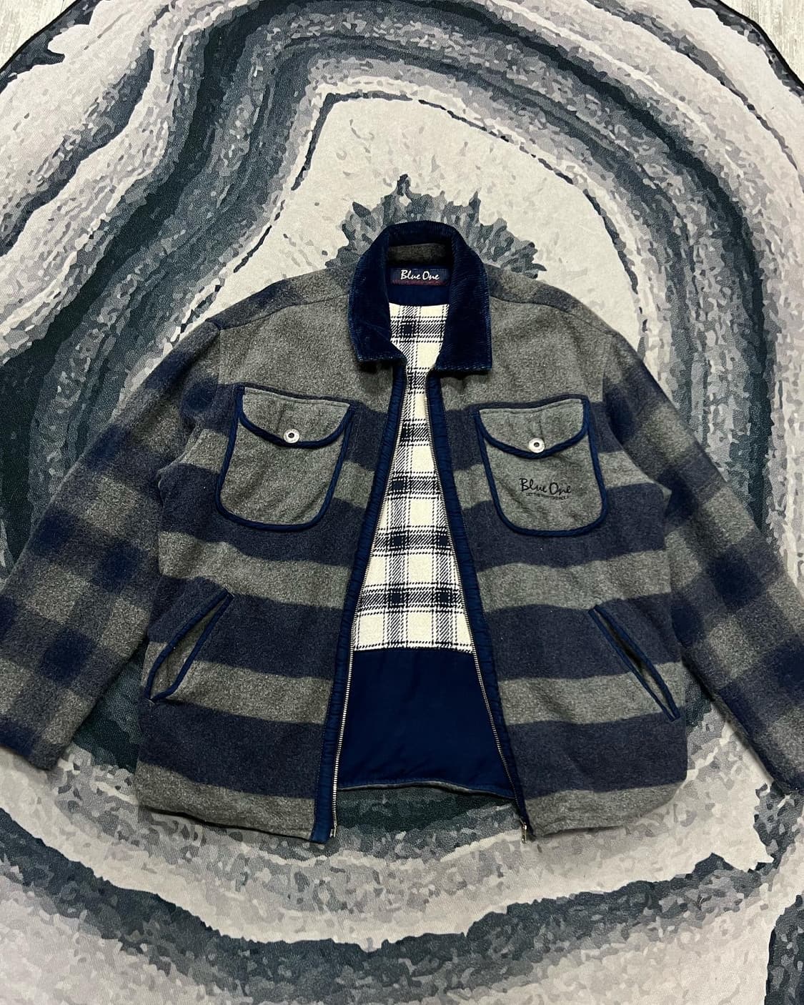  BLUE ONE WOOL ZIPUP JACKET 상품이미지2