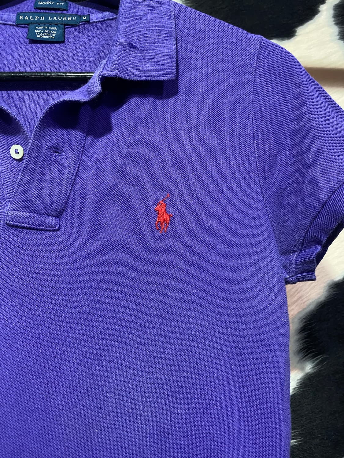 Ralph Lauren 스키니핏 퍼플 반팔 티셔츠 상품이미지3