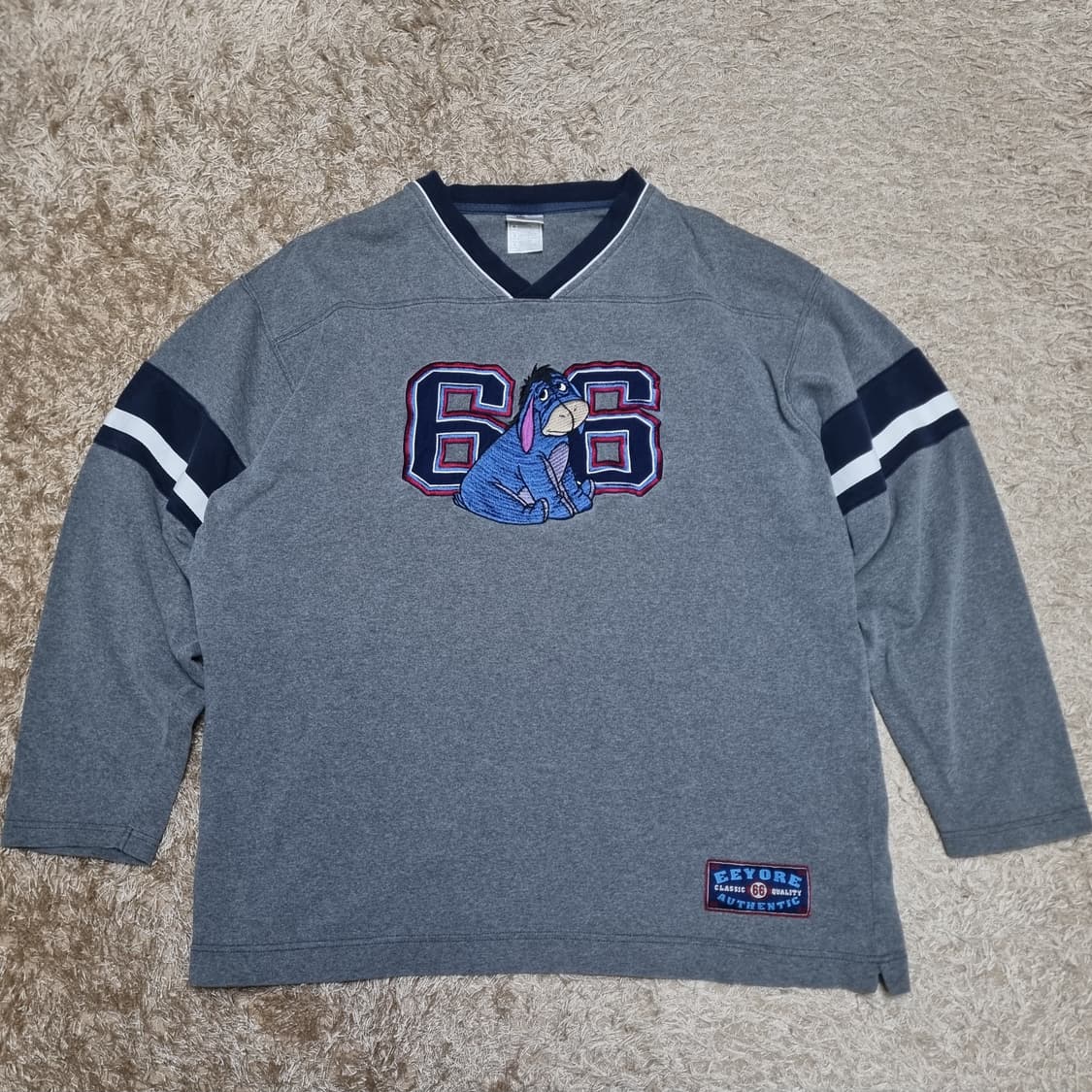 빈티지 디즈니 스토어 이요르 풋볼 티셔츠 롱슬리브 L 져지 긴팔 usa
 상품이미지2