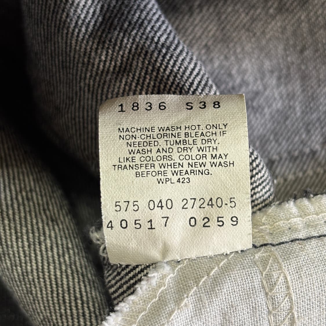 90s 빈티지 리바이스 517 블랙 허리45.5cm 상품이미지8