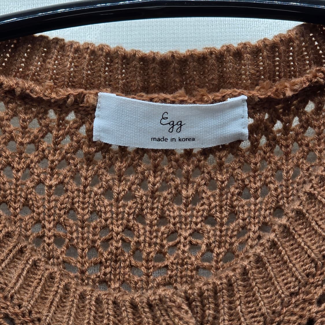 브라운 프린지 니트 가디건 상품이미지5