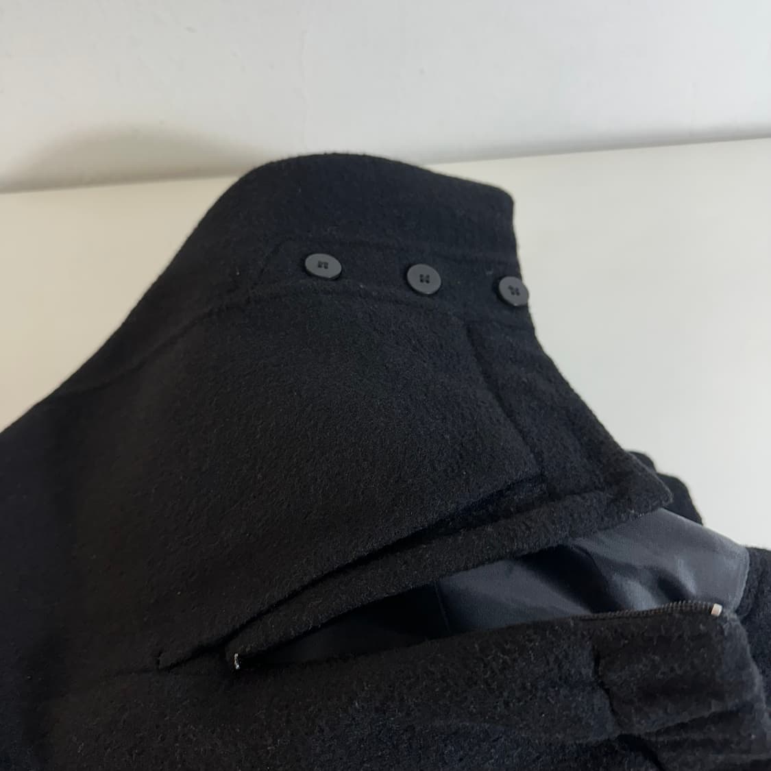77 SOWOOL 소울 블랙 8부 울 슬랙스 상품이미지7