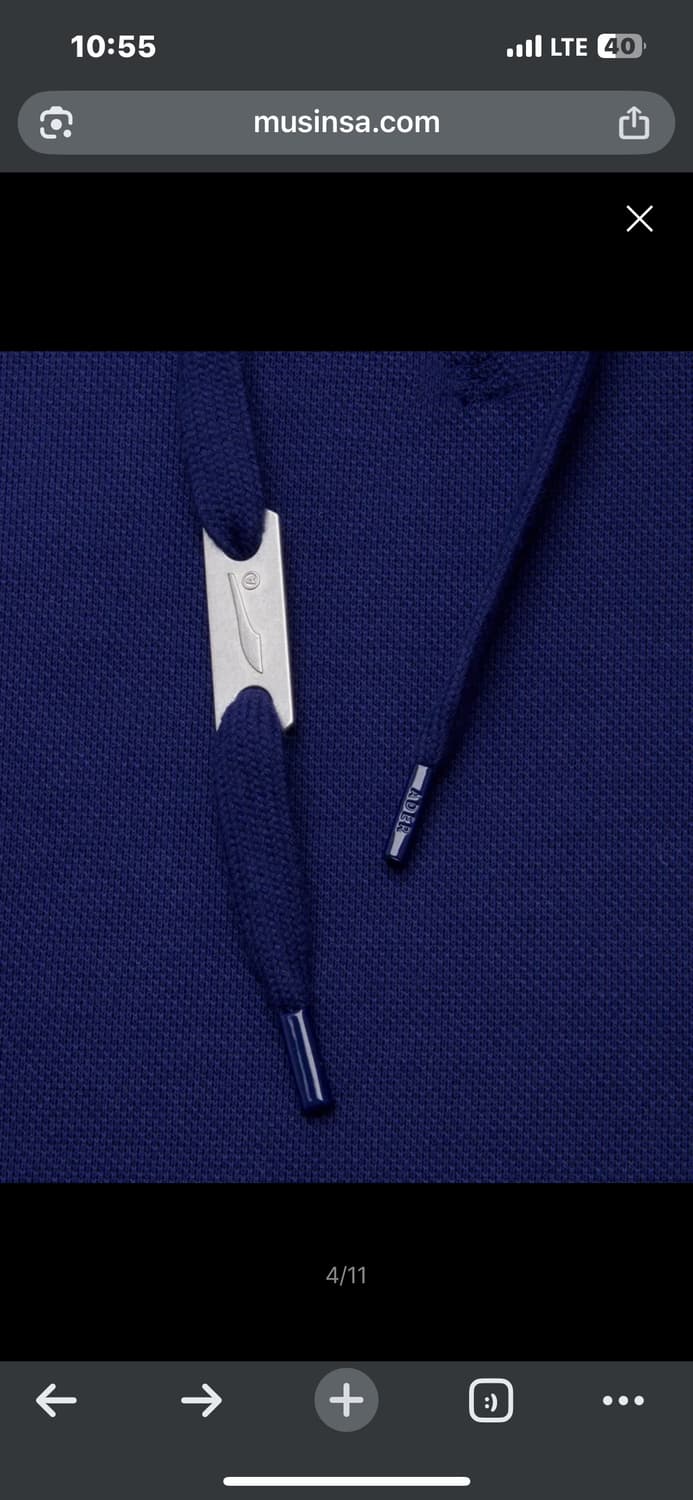 아더에러 X 푸마 후드티 네이비 M (100사이즈 정도) 상품이미지3