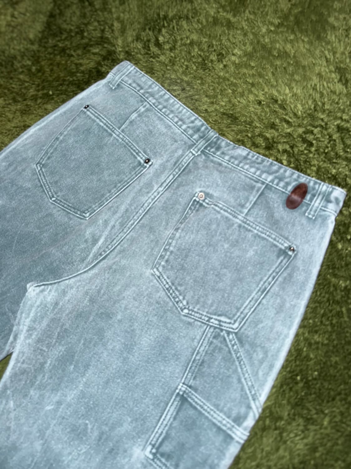 [34] Customellow 커스텀멜로우 워시드 더블니 카펜터 팬츠 상품이미지8