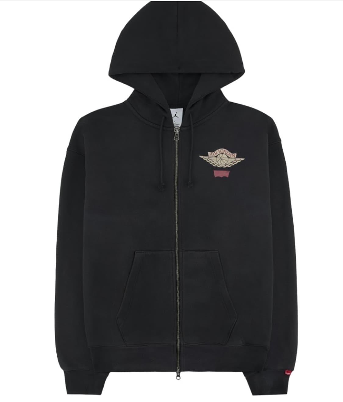 [M] 조던 리바이스 풀 집 후디 블랙 새상품 상품이미지2