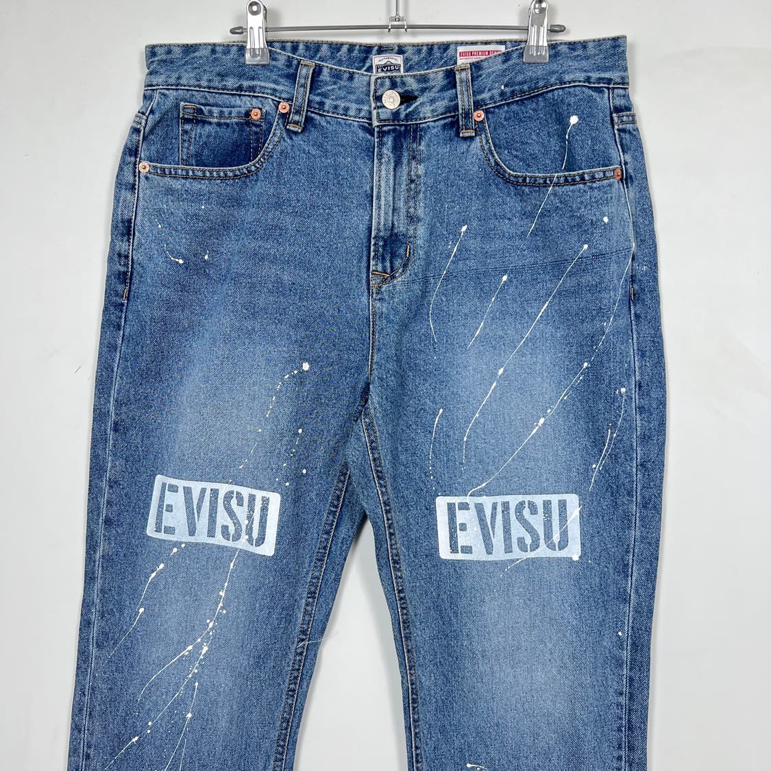 Evisu 에비수 빅로고 페인팅 데님 팬츠 상품이미지6