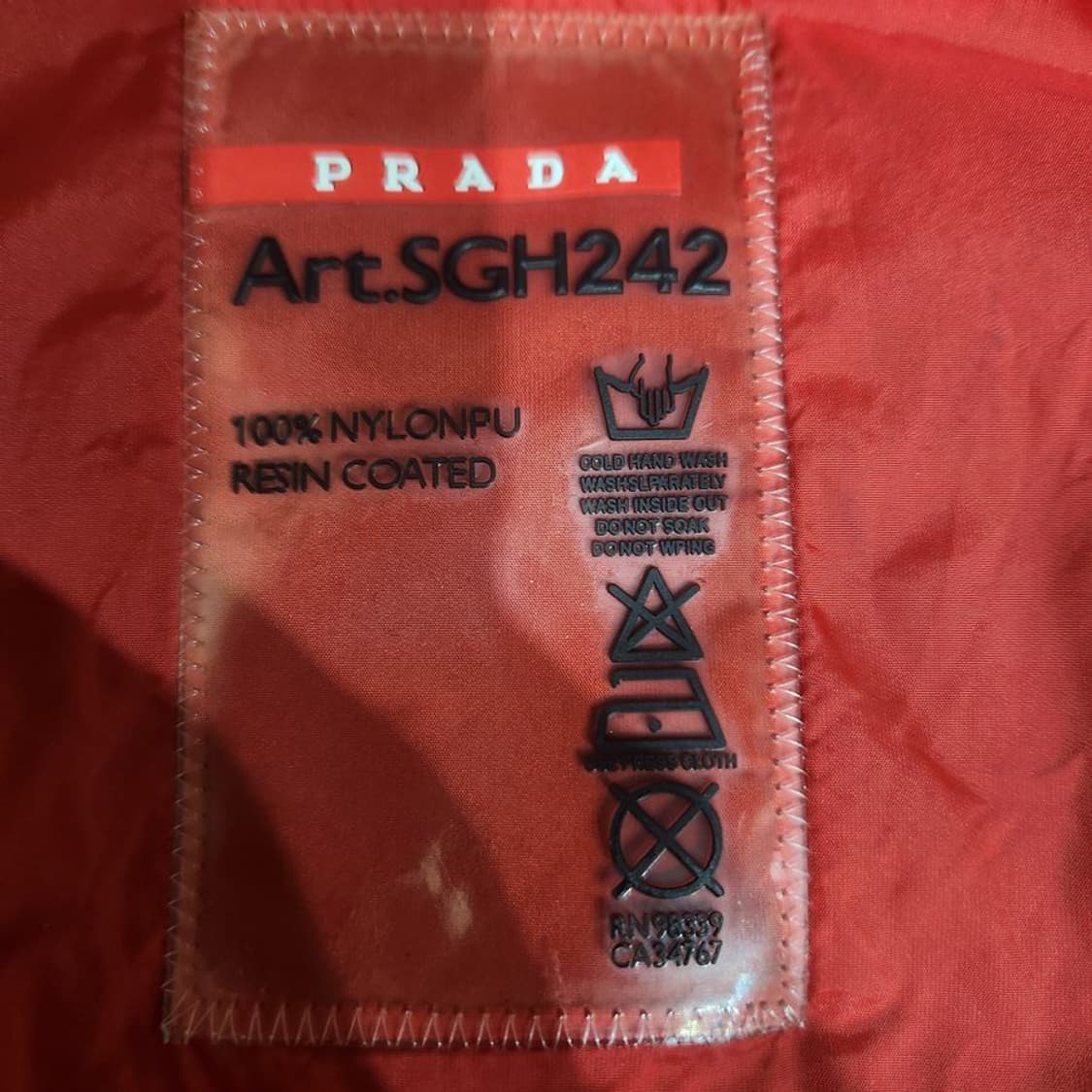 [남50]프라다 네이비 나일론 바람막이[Y62-166] 상품이미지6