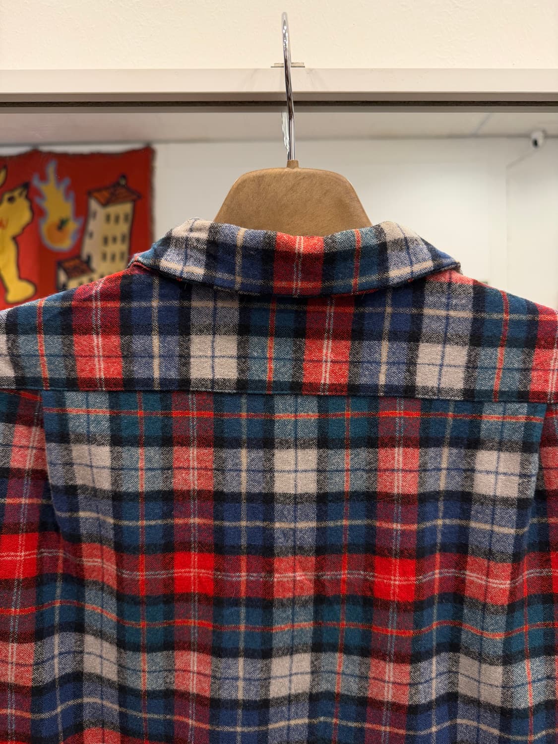 70-80s Pendleton 펜들턴 플란넬 체크 울 셔츠 (USA) 상품이미지7