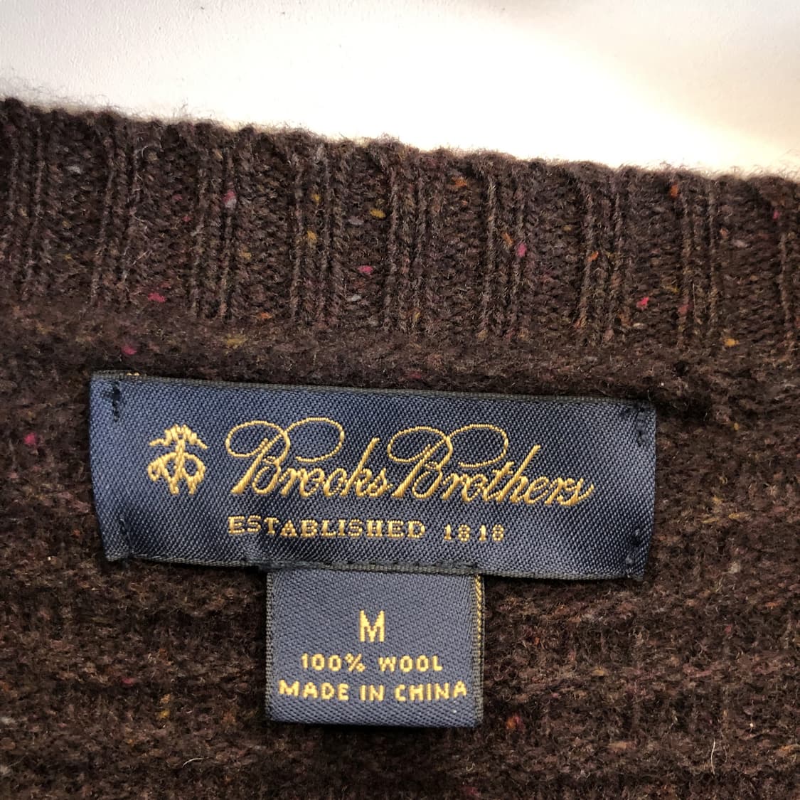브룩스브라더스 울 100% 라운드니트 M 상품이미지5