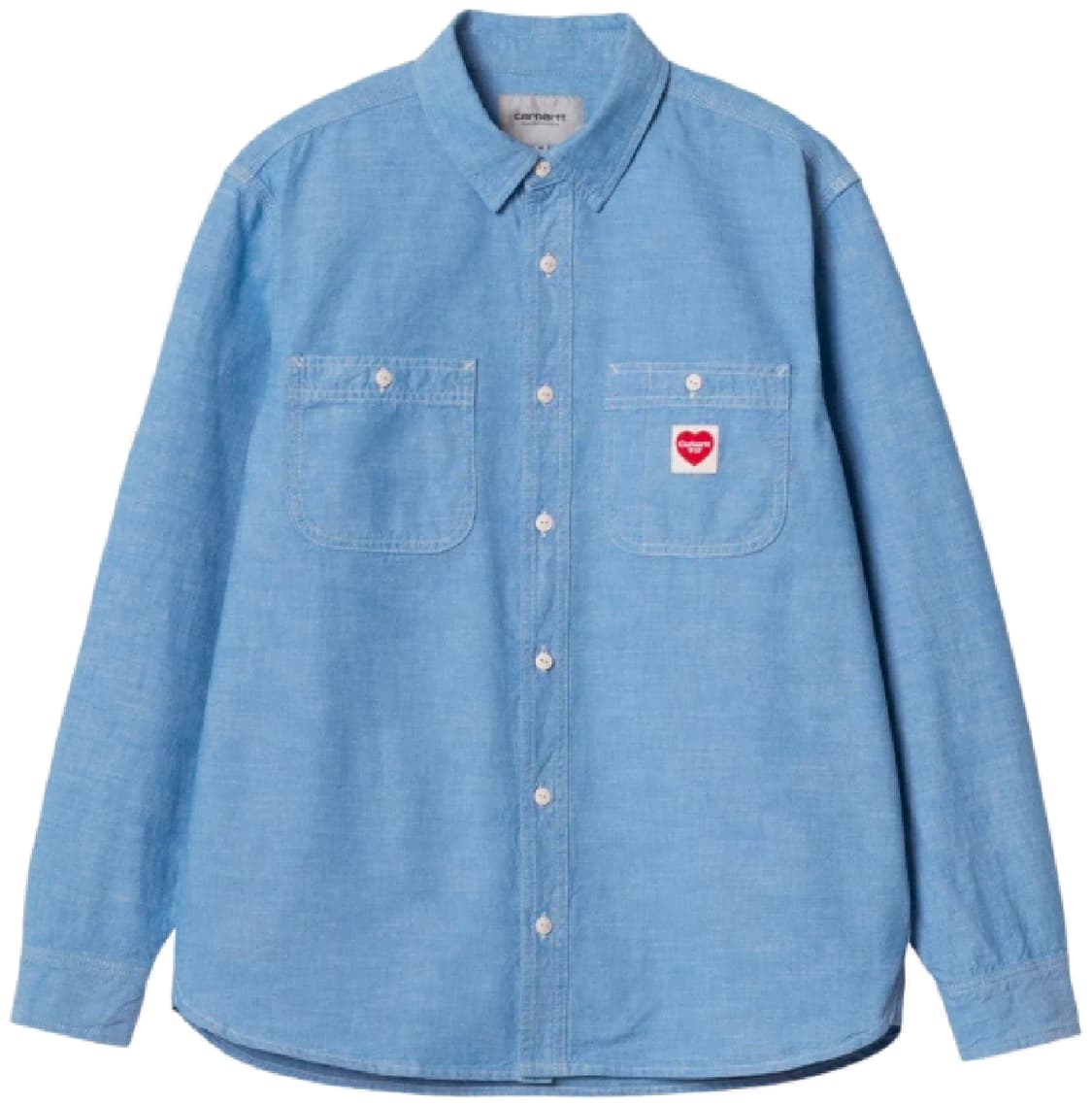 [L] 칼하트윕 클링크 하트 셔츠 블리치 린스드 상품이미지1