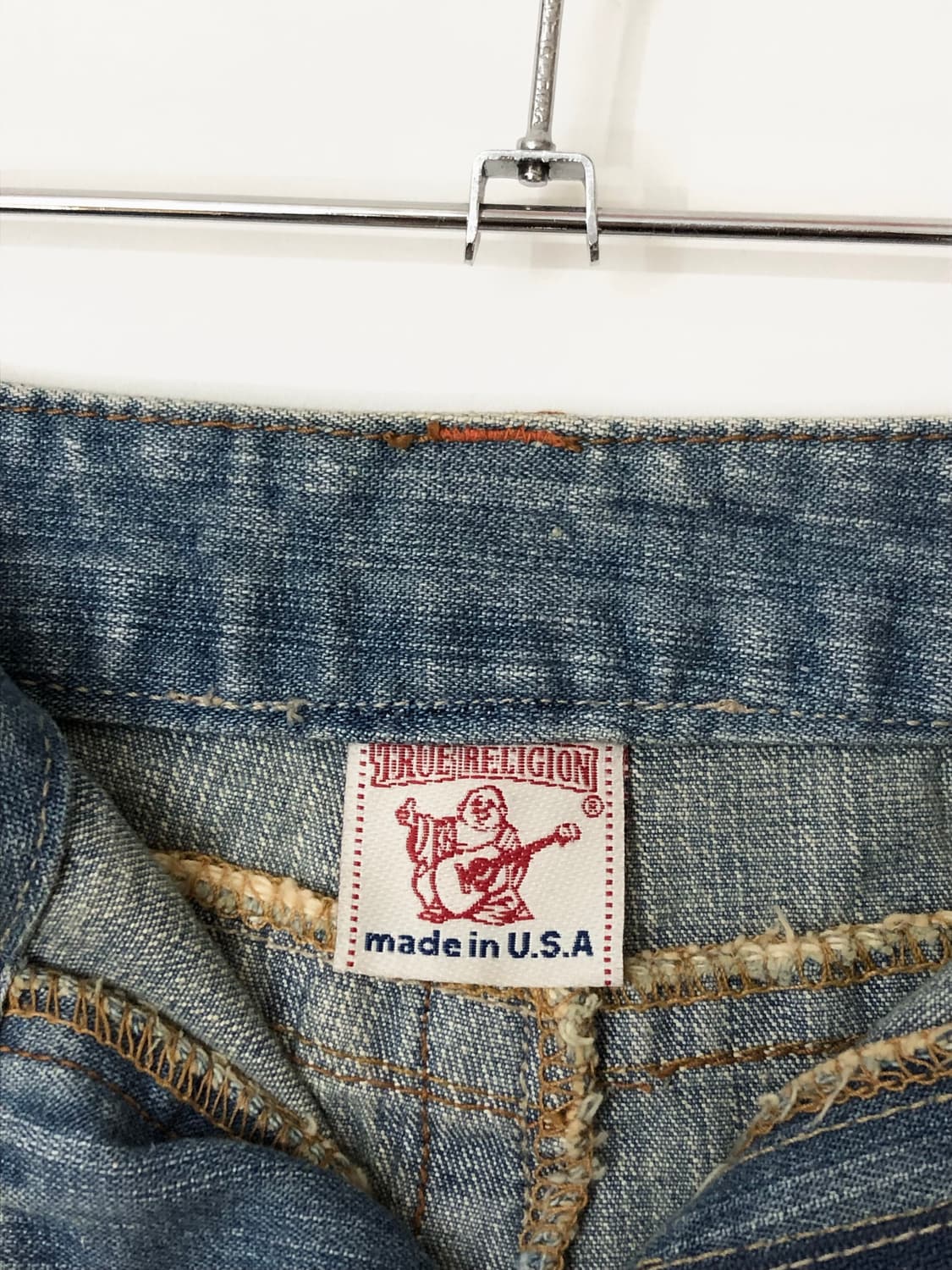 True Religion 트루릴리전 데님 조이 디스트레스 미디 스커트 상품이미지8