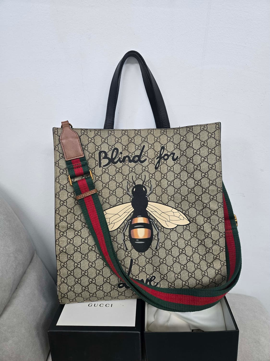 [보증서 정품] 구찌 꿀벌 토트백 상품이미지5
