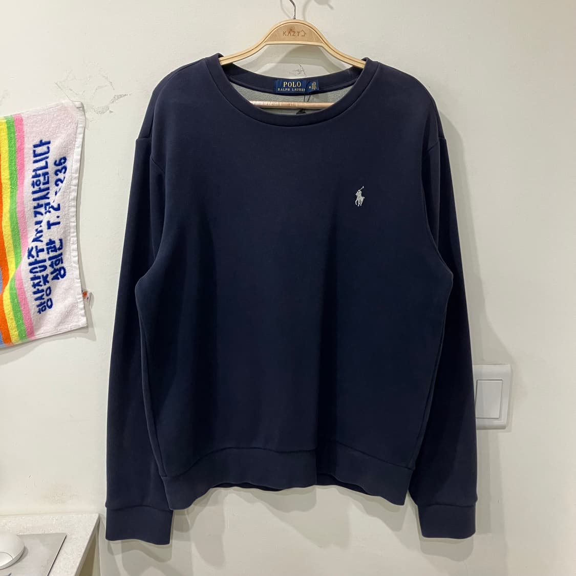 342 폴로 맨투맨 네이비 상품이미지1