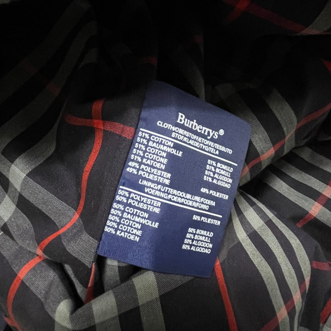 S 버버리 네이비 트렌치 코트 상품이미지5