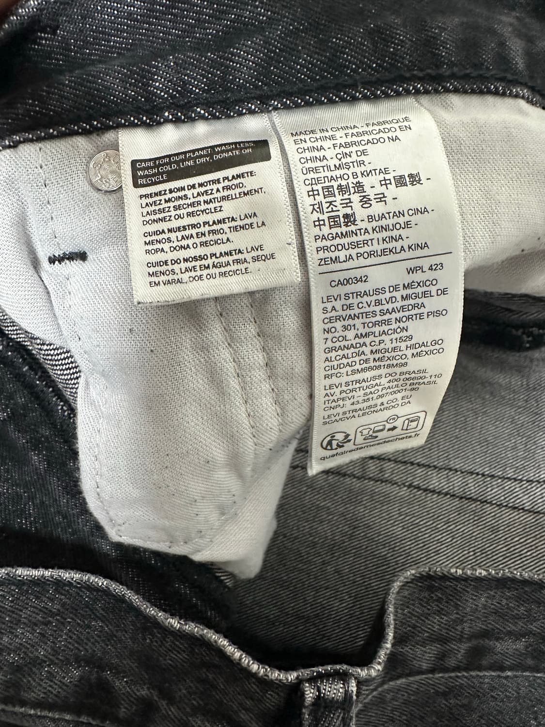 언더커버 x 리바이스 UC1E9502 팬츠 블랙 상품이미지8