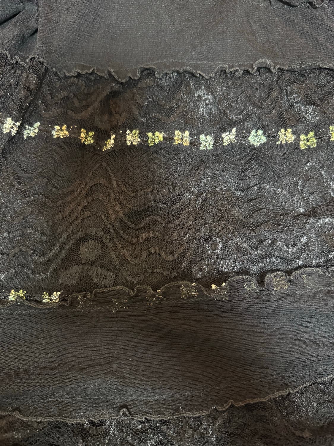 lace  black  skirt 모리 블랙 레이스 스커트 상품이미지2