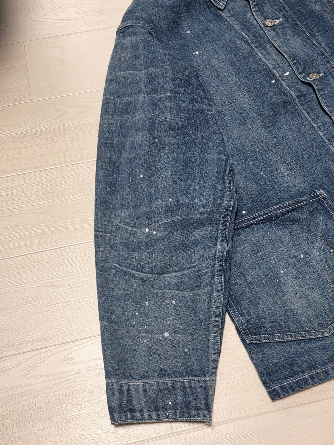 캡틴선샤인 뉴매뉴얼 페인팅 데님 초어 자켓 상품이미지8
