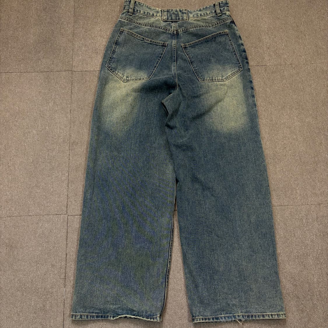 MAISON MINED 메종미네드 워싱 와이드 흑청  상품이미지5