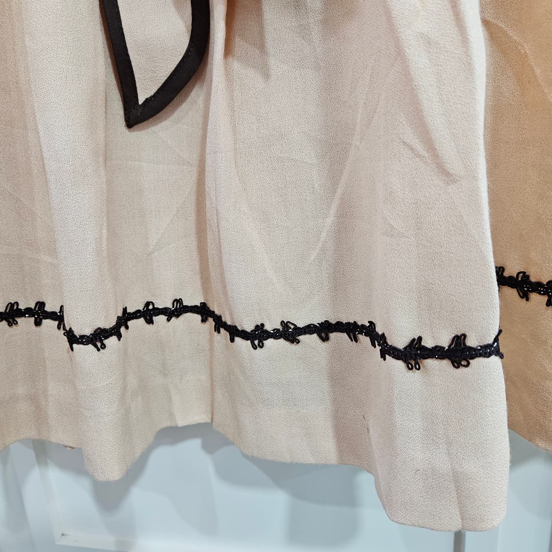 리본 포인트 플레어 스커트 상품이미지4