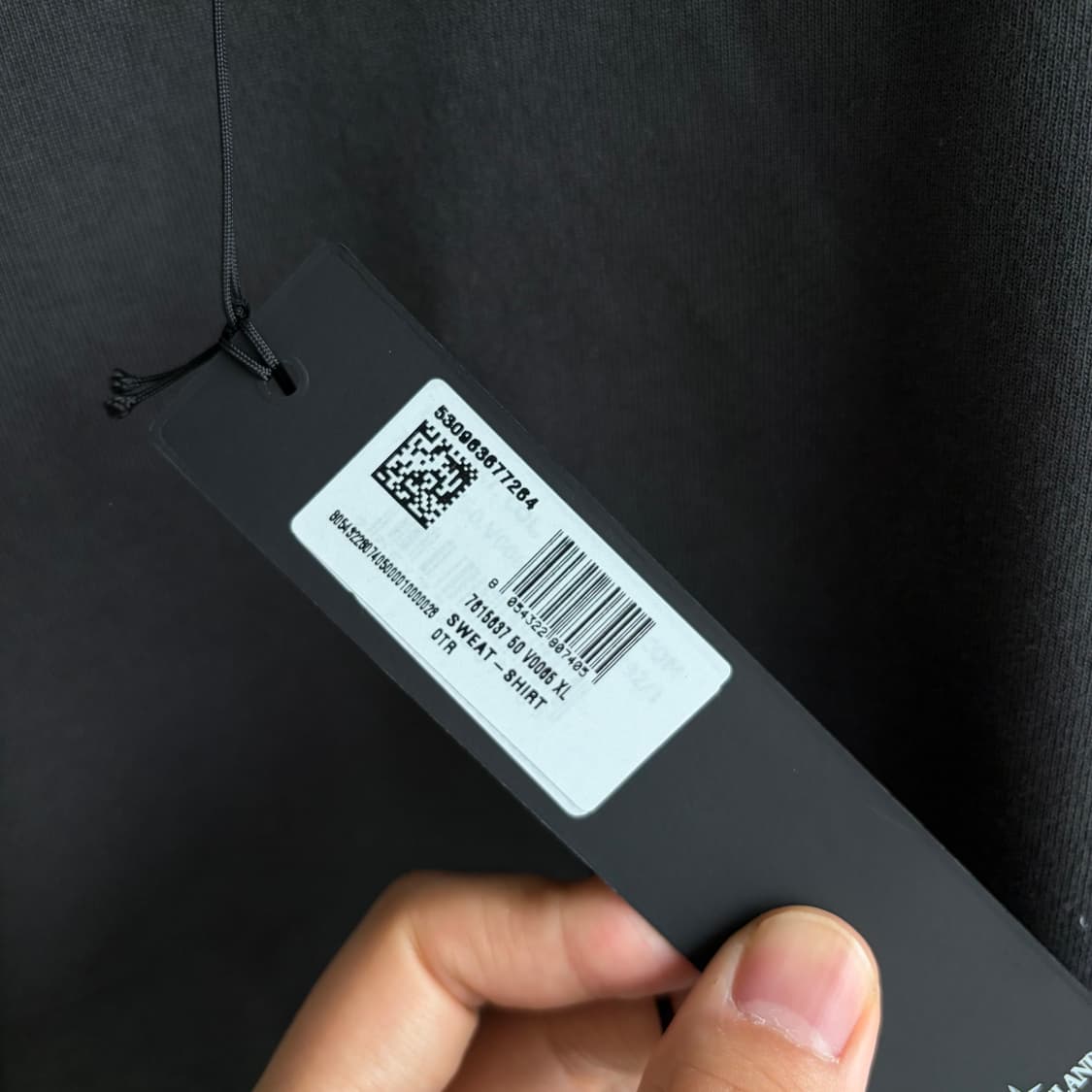 새상품(XL)스톤아일랜드 와펜 가먼트 다이드 헤비 코튼 다크그레이 상품이미지3