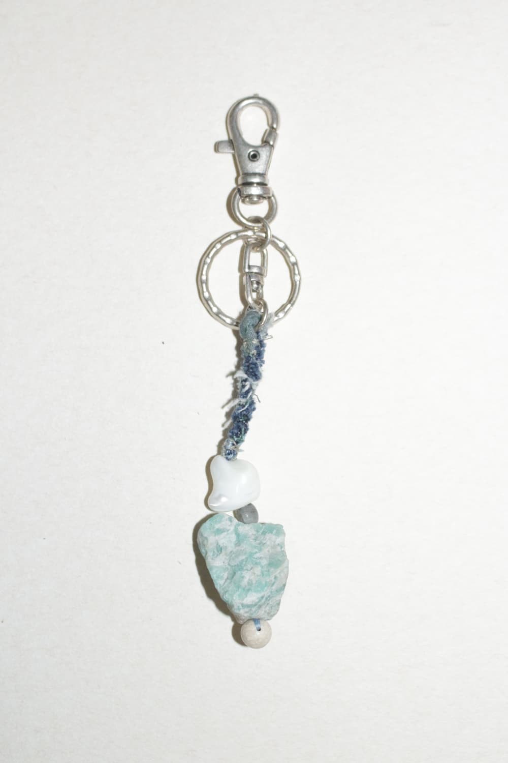 아마조나이트-자개-명주 열쇠고리 상품이미지1