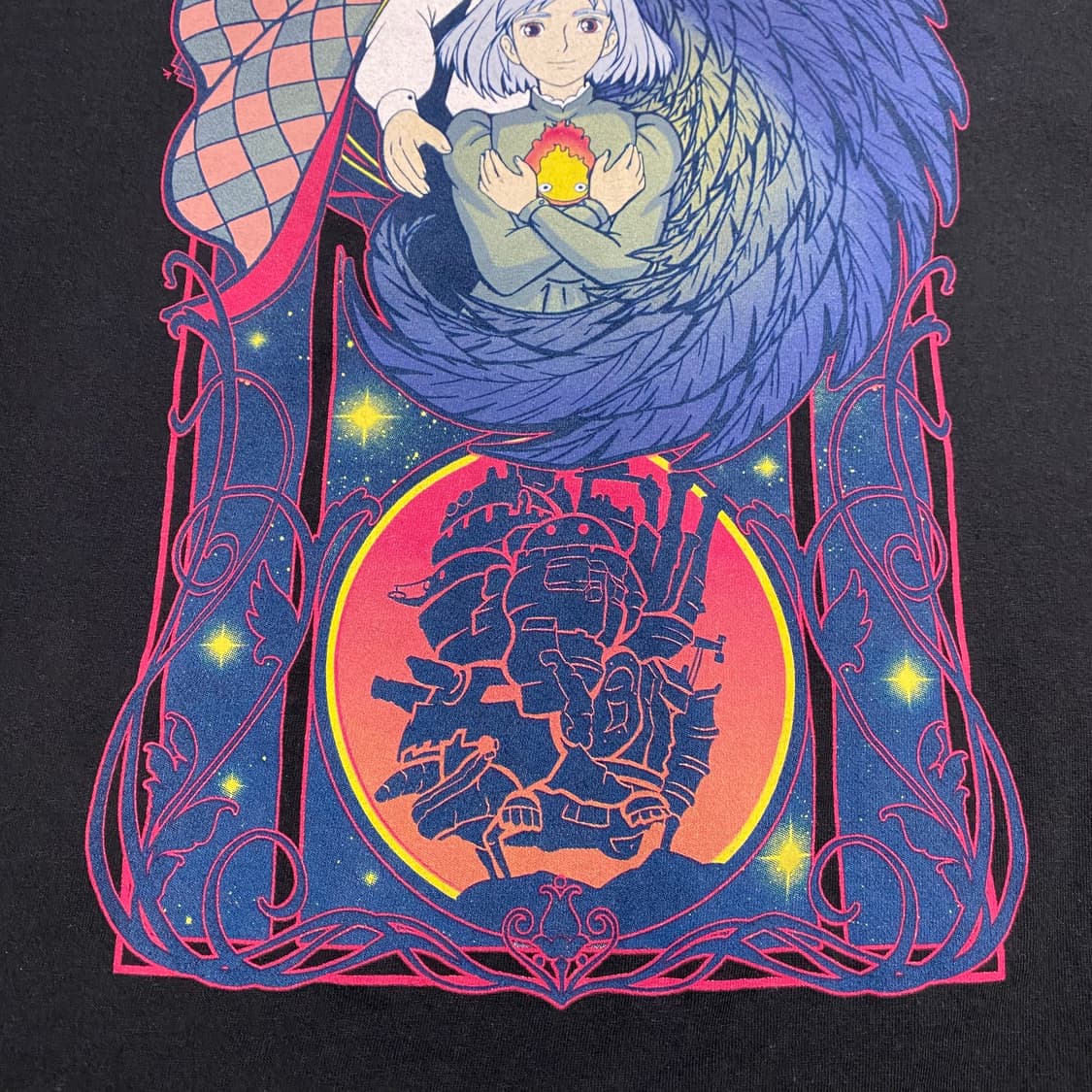 지브리 하울의 움직이는성 오피셜 애니메이션 티셔츠 상품이미지5