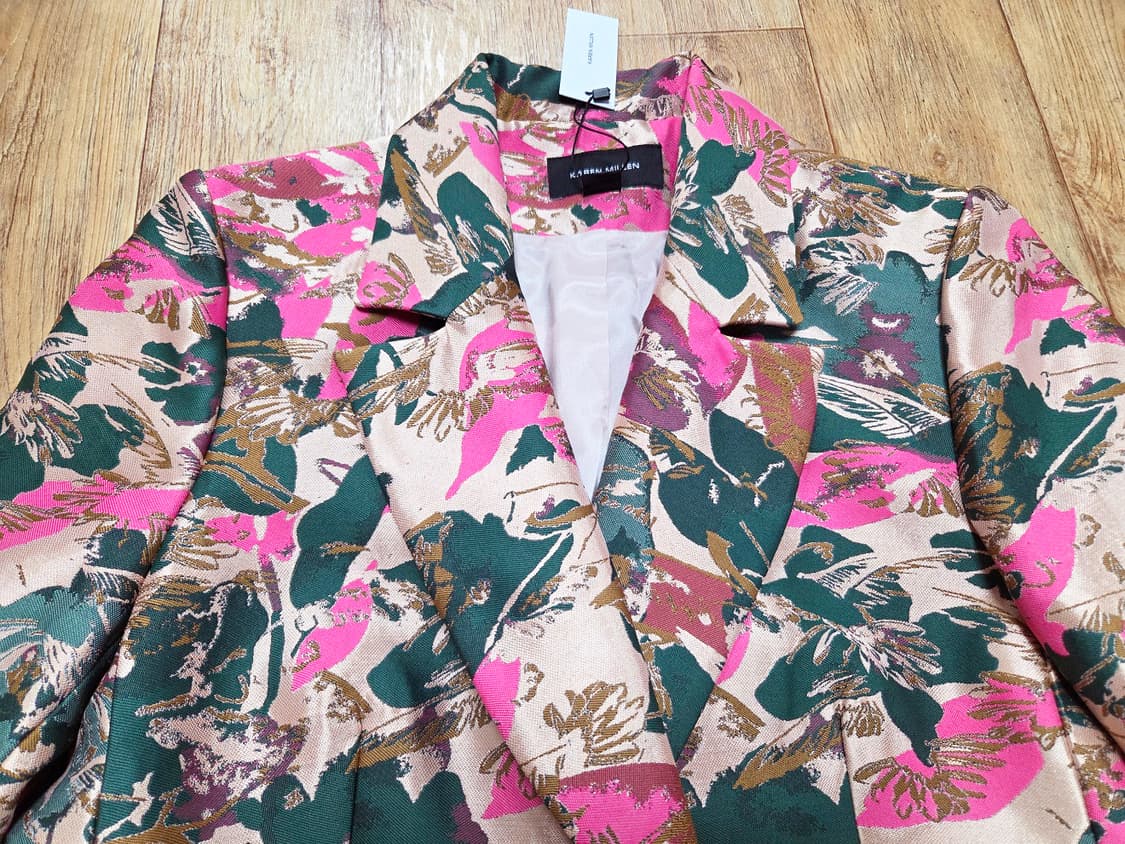 카렌밀렌(Karen Millen) 플로럴 자카드 테일러드자켓 66 새상품 상품이미지5