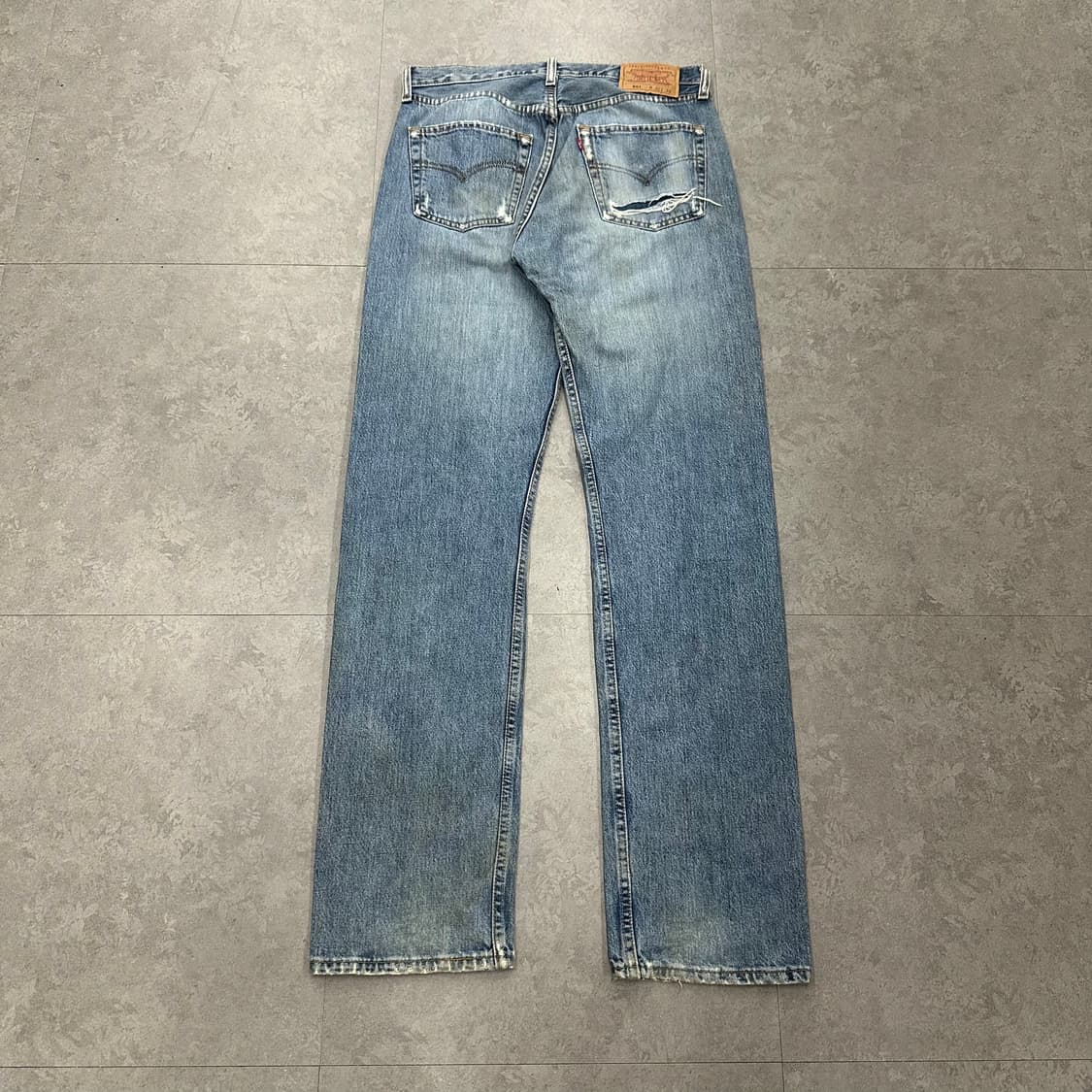 32 리바이스 501 남자 디스트로이드 워싱 데님 청바지 상품이미지3