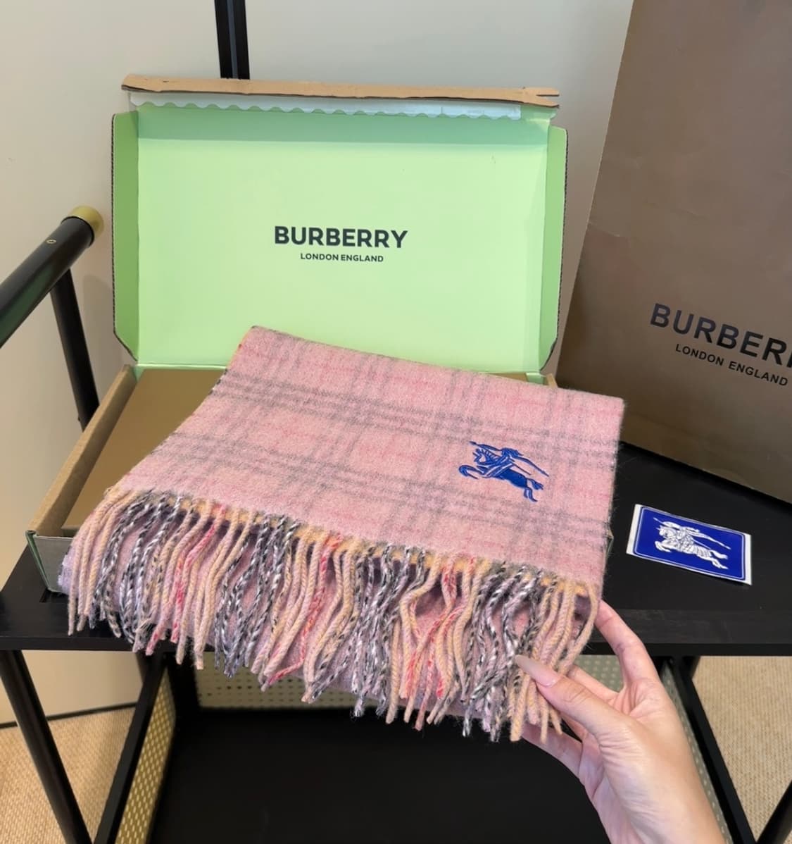 버버리 리버서블 스카프 100% 램스울 상품이미지2