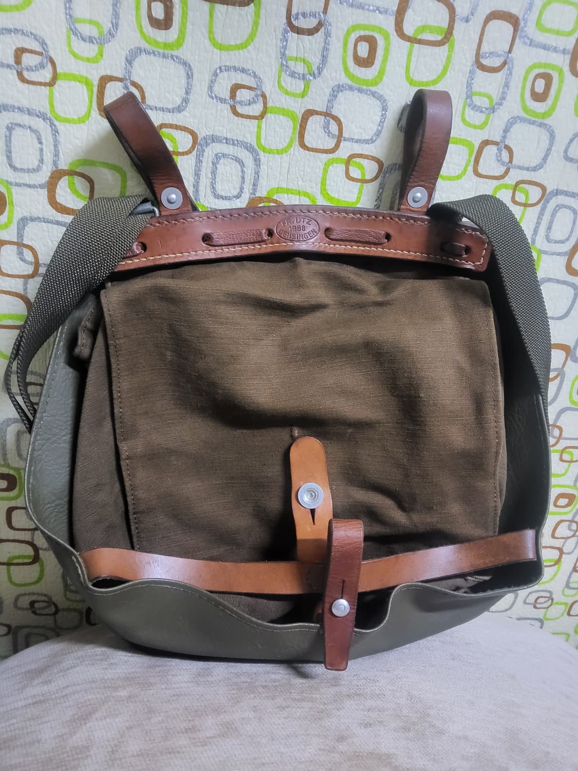 스위스군 브래디백 캔버스 가죽 숄더백  상품이미지1