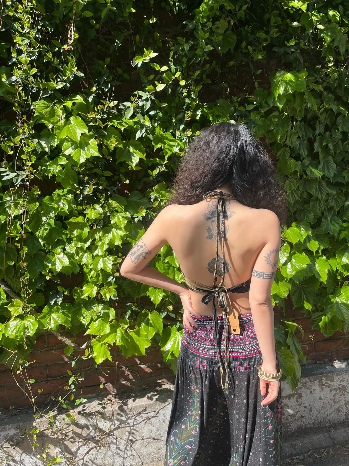 히피 타이다이 트임 홀터넥 상품이미지7