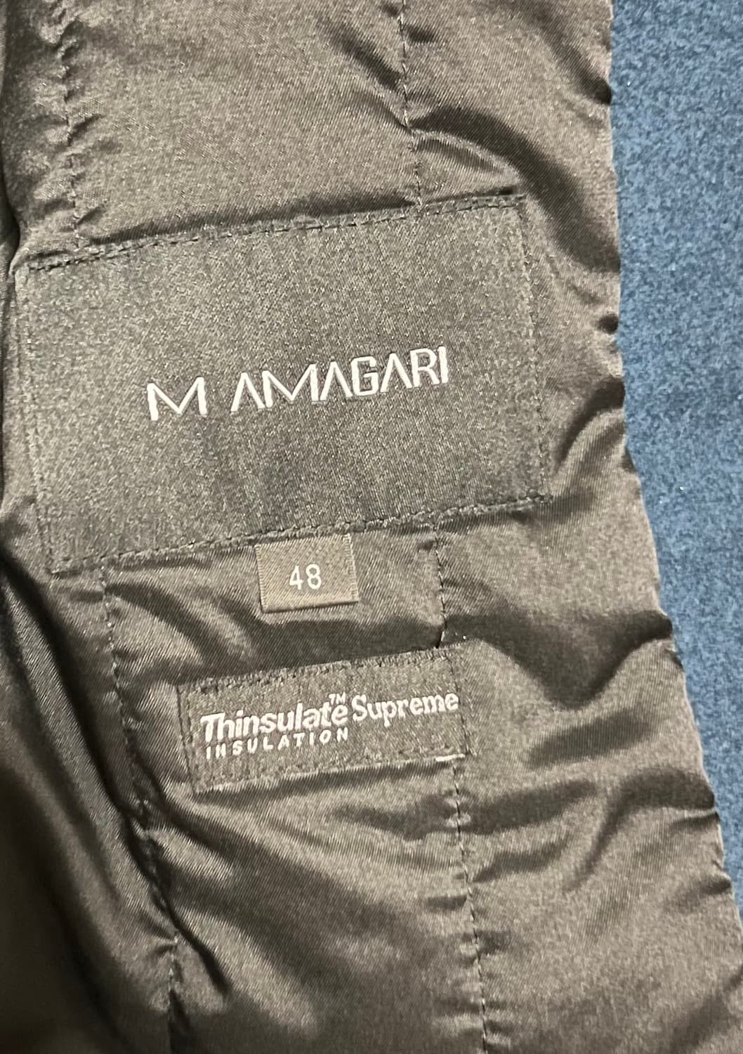 MAMAGARI 남성 코트 48 짙은 청록색 상품이미지3