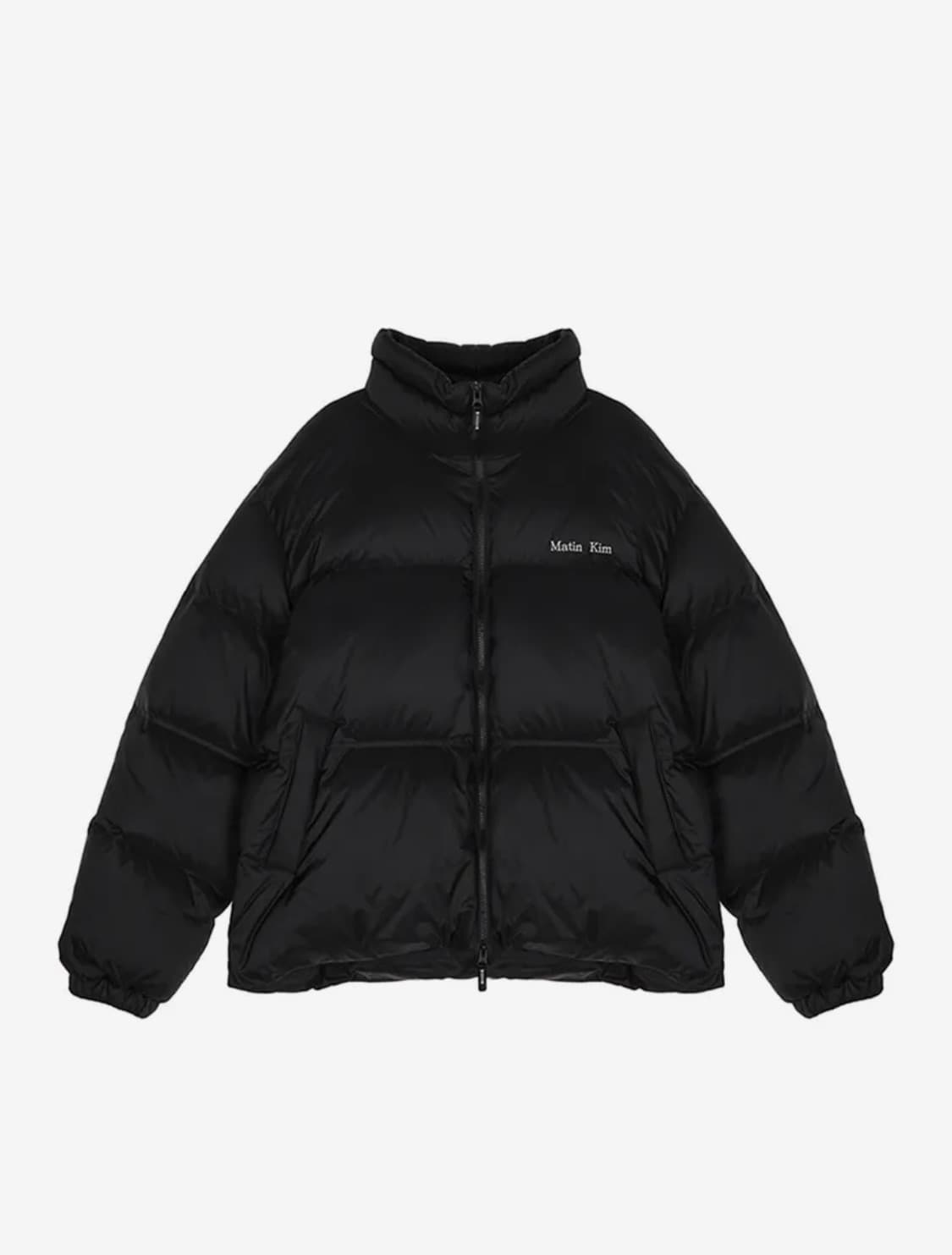 마땡킴 하이넥 클래식 푸퍼 다운 점퍼 블랙 상품이미지2