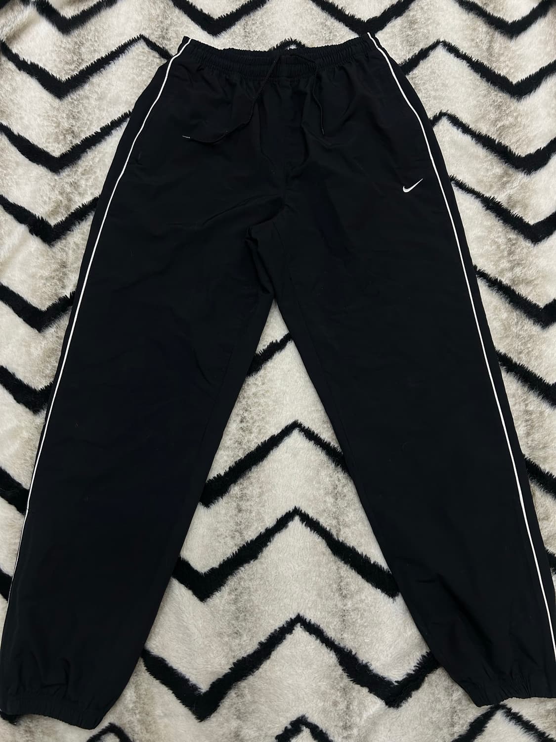 [L]나이키 올드스쿨 스우시 우븐 팬츠/블랙 상품이미지2