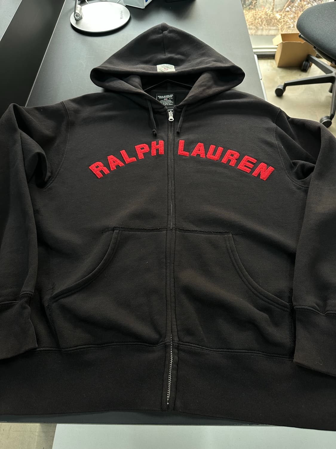 폴로랄프로렌 진스 스펠자수 코튼 후드집업 상품이미지5