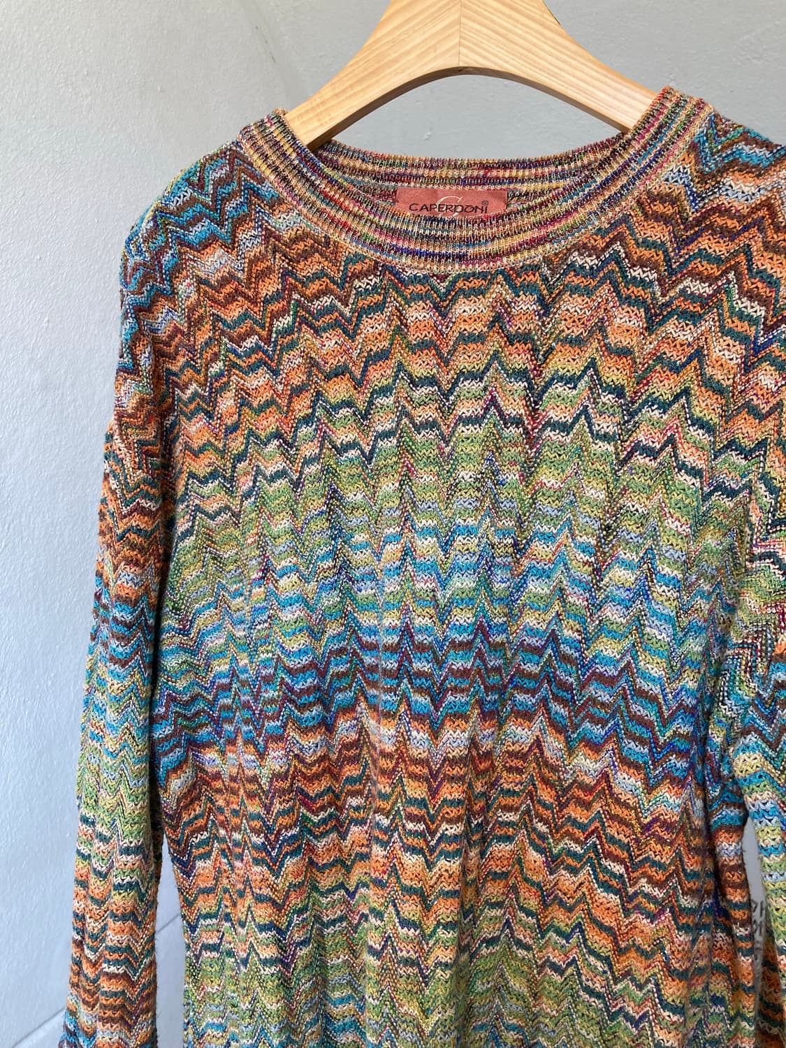 미쏘니st 그런지 패턴 니트 상품이미지2