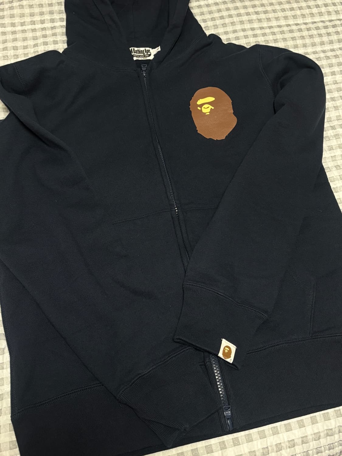 Bape 베이프 사루 후드집업 네이비 M 상품이미지1