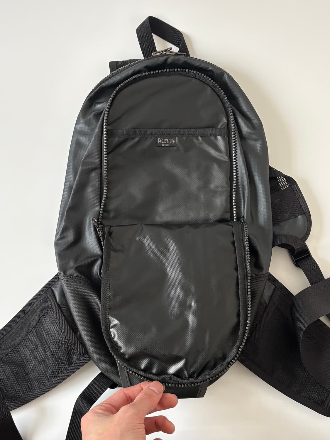 요시다포터 워터프루브 나일론 백팩 블랙 상품이미지7