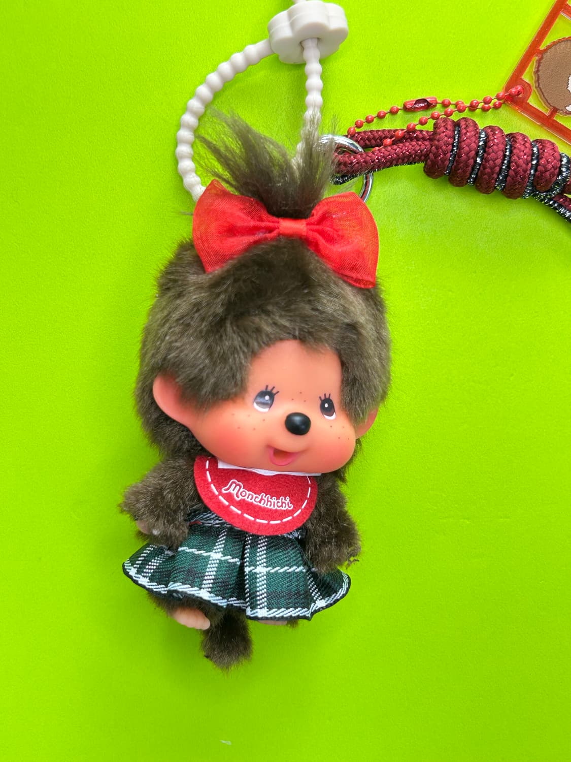 (16)💚정품몬치치 커스텀키링- “그린 체크 스쿨걸“ 상품이미지2