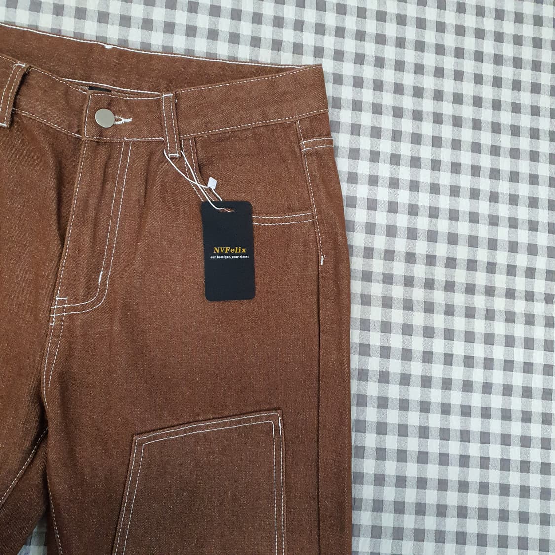 NV펠렉션 와이드 면바지 남자30 상품이미지3