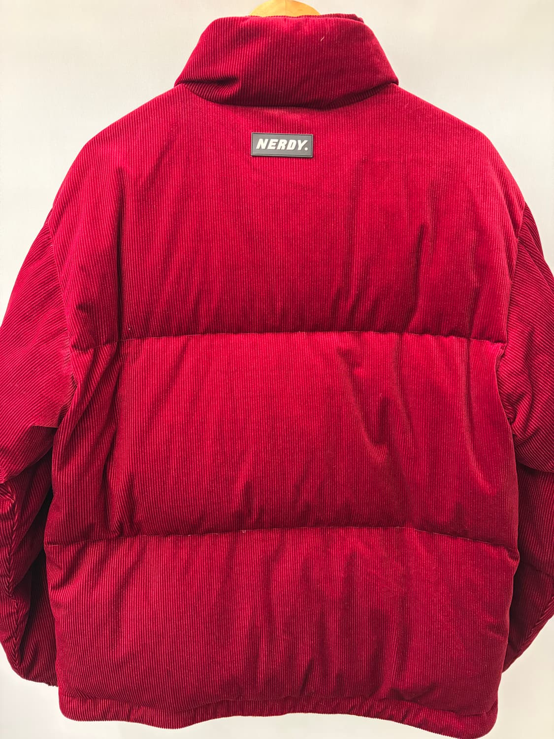 널디 코듀로이 패딩 버건디 상품이미지2